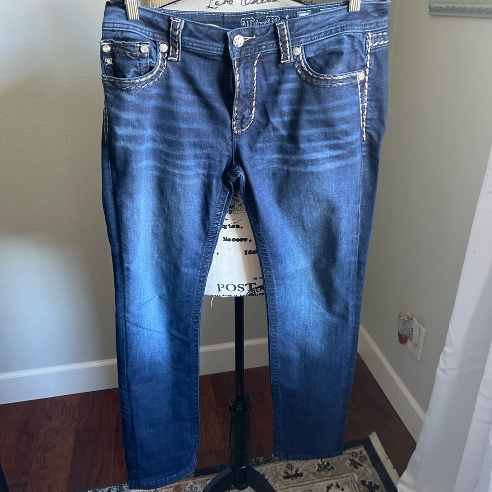 Miss Me Dark Blue Skinny Jeans